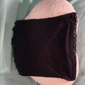 DNA couture Black Lace Strapless Bandeau